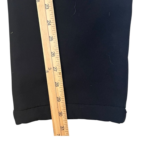 Fleece Lined Stretch Water Resistant Hiking Snow Pants Womens 12 Black Outdoors - Picture 8 of 9